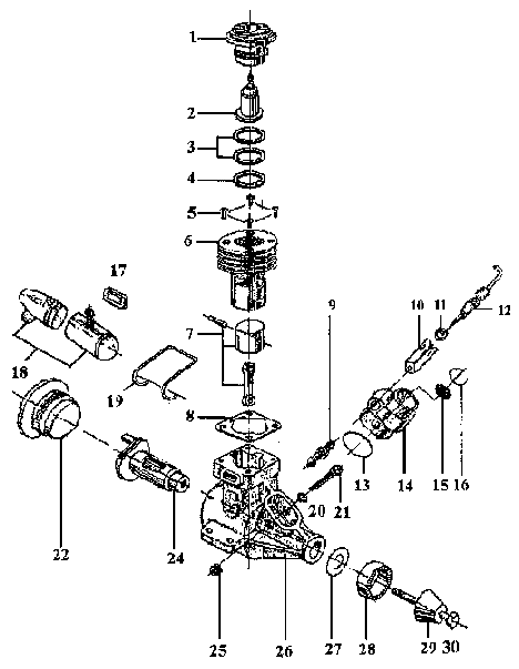 Norvel .049 exploded view