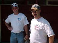 Team painter Alan Babe and Eric, the original Prettyboy